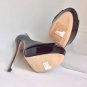 NEW JIMMY CHOO Vibe Black Patent Leather Peep-Toe Pumps (Size 36) - MSRP $795.00