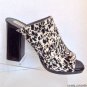 NEW Authentic REED KRAKOFF Black White Splatter Calf Hair Mules (Size 36) - $695