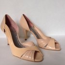 NEW BCBGIRLS  Nude Leather "Visola" D'Orsey Pumps (Size 8.5) - MSRP $100.00