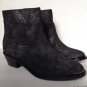 NEW ABS by Allen Schwartz Black/Silver Perisphone Suede Ankle Boots (Size 6 M)