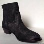 NEW ABS by Allen Schwartz Black/Silver Perisphone Suede Ankle Boots (Size 6 M)