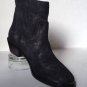 NEW ABS by Allen Schwartz Black/Silver Perisphone Suede Ankle Boots (Size 6 M)