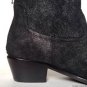 NEW ABS by Allen Schwartz Black/Silver Perisphone Suede Ankle Boots (Size 6 M)