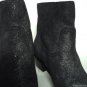 NEW ABS by Allen Schwartz Black/Silver Perisphone Suede Ankle Boots (Size 6 M)