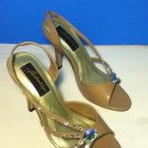 NEW Johnathan Kayne Pumps With Swarovski Details (Size 6.5 M) Taupe/Gorgeous!
