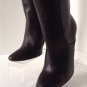 NEW Authentic GUCCI Charlotte Black Leather Zipper Detail Ankle Boots (Size 37)