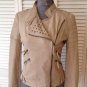 NEW Authentic ALICE + OLIVIA Beige Pyramid Studded Lined Jacket (Size M)