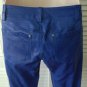 NEW Authentic ALICE + OLIVIA Cobalt Blue Leather 5-Pocket Skinny Pants (SIZE 0)