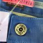 NEW Authentic ALICE + OLIVIA Cobalt Blue Leather 5-Pocket Skinny Pants (SIZE 0)