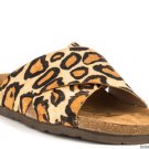 NEW SAM EDELMAN Adora Crisscross Calf Hair Sport Platform Sandal, Leopard