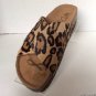 NEW SAM EDELMAN Adora Crisscross Calf Hair Sport Platform Sandal, Leopard