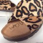 NEW SAM EDELMAN Adora Crisscross Calf Hair Sport Platform Sandal, Leopard