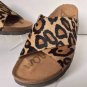NEW SAM EDELMAN Adora Crisscross Calf Hair Sport Platform Sandal, Leopard