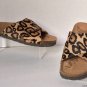 NEW SAM EDELMAN Adora Crisscross Calf Hair Sport Platform Sandal, Leopard