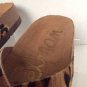 NEW SAM EDELMAN Adora Crisscross Calf Hair Sport Platform Sandal, Leopard
