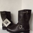 NEW Frye "Heath Skull Engineer" Black Leather Biker Boot (Size 6.5) - MSRP $348
