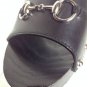 NEW GUCCI Black Leather Horsebit Wooden Platform Clog Sandals (Size 35) - $595