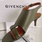 NEW GIVENCHY Lucrezias Leather & Patent Leather Slingback Sandals (Size 38)