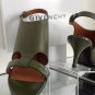 NEW GIVENCHY Lucrezias Leather & Patent Leather Slingback Sandals (Size 38)
