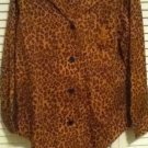 NEW Lauren Ralph Lauren Women's Sleep Set Leopard Print w/Logo Pocket (Size M)