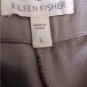 NEW "Eileen Fisher"Khaki" Colored 100% Organic Cotton Easy Zip Pants (Size S)