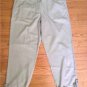NEW "Eileen Fisher"Khaki" Colored 100% Organic Cotton Easy Zip Pants (Size S)