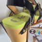 NEW FLOGG Woman's Black Patent Leather Wedge Sandals (Size 9 B) - MSRP $135.00!