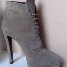NEW Authentic PRADA Suede Lace-Up Ankle Boots (Size 37) - MSRP $665.00!