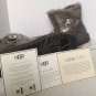 NEW Authentic UGG AUSTRALIA Mini Bailey Button Bling Boots, Gray/Silver (Size 8)