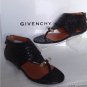 NEW Authentic GIVENCHY Black Reptile Leather Thong Sandals (Size 37.5)