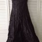 NEW Authentic NICOLE MILLER Collection Metallic Gun Techno Crinkle Dress (Size 4