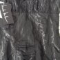 NEW Authentic NICOLE MILLER Collection Metallic Gun Techno Crinkle Dress (Size 4