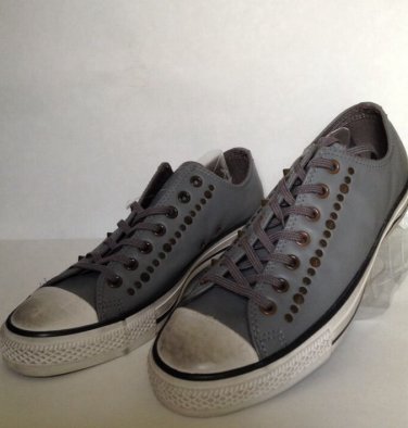 NEW Converse Chuck Taylor All Star Gray/Spikes Leather Sneakers (Size 10 M/12 W)