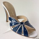 NEW Authentic MARCHEZ VOUS Mena Sandals, Navy Cork/White Nappa (Sizes 8  & 9 )
