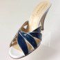 NEW Authentic MARCHEZ VOUS Mena Sandals, Navy Cork/White Nappa (Sizes 8  & 9 )