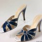 NEW Authentic MARCHEZ VOUS Mena Sandals, Navy Cork/White Nappa (Sizes 8 & 9 )