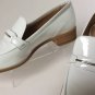 NEW SALVATORE FERRAGAMTO Reed White Patent Leather Loafers (Size 11 B) - $550!
