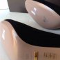 NEW Authentic GUCCI Goldie Black Suede Round Toe Platform Pumps (Size 37.5)