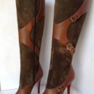 NEW CHRISTIAN LOUBOUTIN Canassone Suede Leather Harness Boots (Size 35 & 35.5)