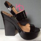 NEW Authentic KESLI DAGGER Brooklyn Holly Black Patent Sandals (Size 7 M)
