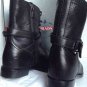 NEW PRADA Lace-Up Hidden Wedge Black Combat Boots (Size 40) - MSRP $1,110.00!