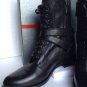 NEW PRADA Lace-Up Hidden Wedge Black Combat Boots (Size 40) - MSRP $1,110.00!