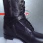 NEW PRADA Lace-Up Hidden Wedge Black Combat Boots (Size 40) - MSRP $1,110.00!