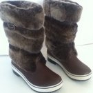 NEW Authentic UGG AUSTRALIA LILYAN STOUT BROWN LEATHER WATERPROOF BOOTS (Size 6)