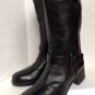 NEW Authentic PRADA Black Leather Bucklestrap Motocycle Boots (Size 36)