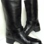 NEW Authentic PRADA Black Leather Bucklestrap Motocycle Boots (Size 36)