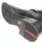 NEW Authentic PRADA Black Leather Bucklestrap Motocycle Boots (Size 36)