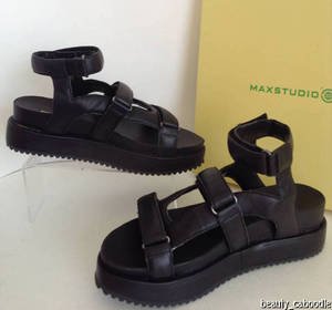 NEW Authentic MAX STUDIO Victor Platform Nappa Leather Sandals (Size 7.5)