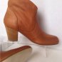 NEW Authentic 10022-SHOE Saks Fifth Avenue Dayna Leather Ankle Boots (Size 37.5)
