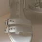 NEW SHELLYS LONDON Portneuf Platform White Sandals - MSRP $100.00!